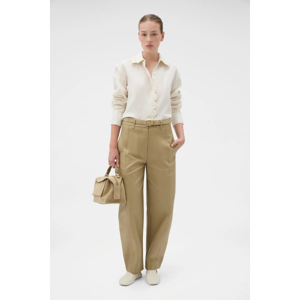 Oroton Lace Trim Shirt - Oroton Tops - Australian Heritage Luxury - Shop at Coveti