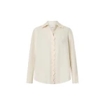 Oroton Lace Trim Shirt - Oroton Tops - Australian Heritage Luxury - Shop at Coveti