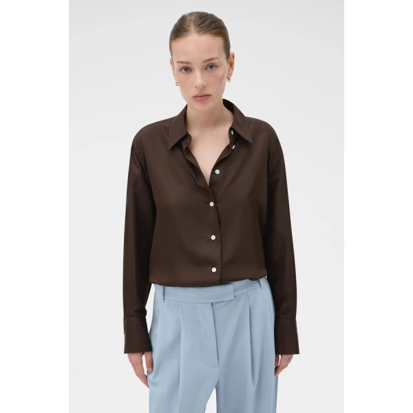 Oroton Long Sleeve Shirt - Oroton Tops - Australian Heritage Luxury - Shop at Coveti