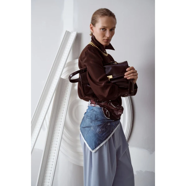Oroton Long Sleeve Shirt - Oroton Tops - Australian Heritage Luxury - Shop at Coveti