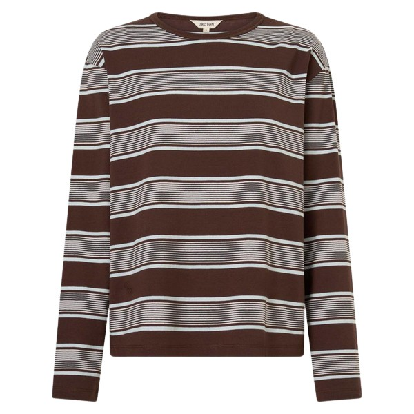 Oroton Long Sleeve Stripe Tee - Oroton Tops - Australian Heritage Luxury - Shop at Coveti