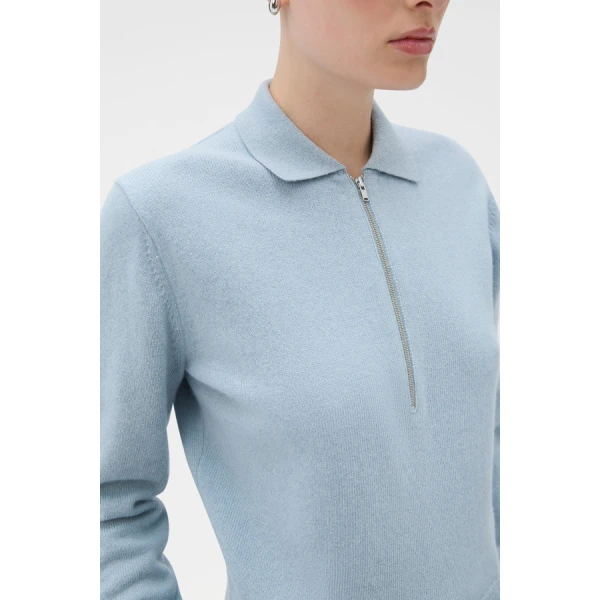 Oroton Long Sleeve Zip Polo - Oroton Tops - Australian Heritage Luxury - Shop at Coveti