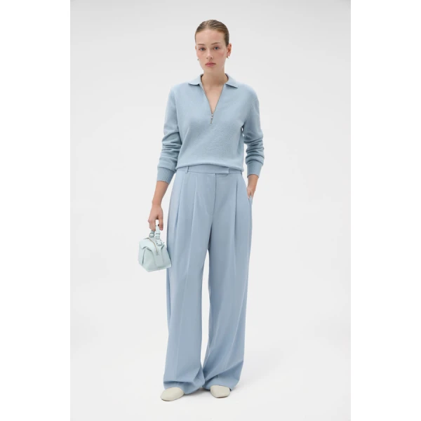 Oroton Long Sleeve Zip Polo - Oroton Tops - Australian Heritage Luxury - Shop at Coveti