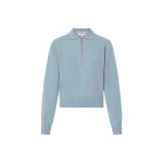 Oroton Long Sleeve Zip Polo - Oroton Tops - Australian Heritage Luxury - Shop at Coveti