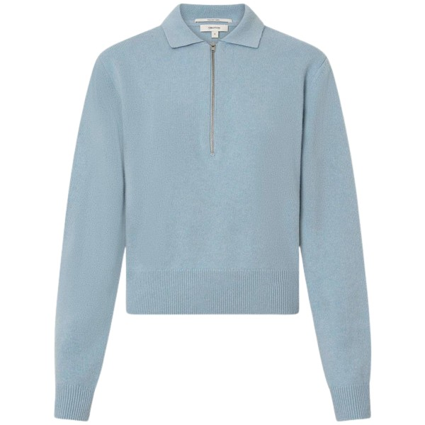 Oroton Long Sleeve Zip Polo - Oroton Tops - Australian Heritage Luxury - Shop at Coveti