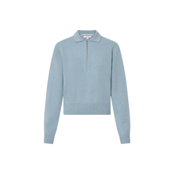 Oroton Long Sleeve Zip Polo - Oroton Tops - Australian Heritage Luxury - Shop at Coveti