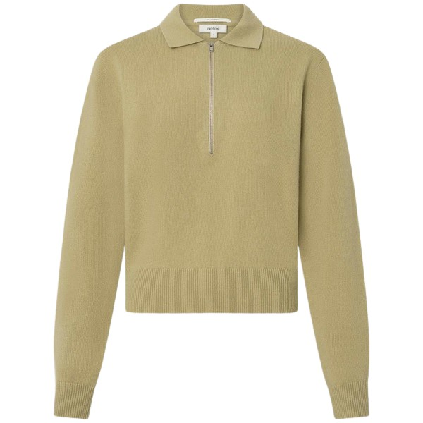 Oroton Long Sleeve Zip Polo - Oroton Tops - Australian Heritage Luxury - Shop at Coveti