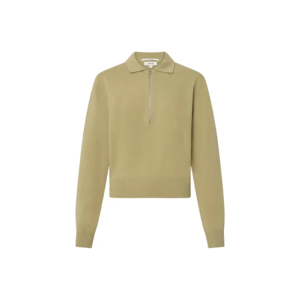 Oroton Long Sleeve Zip Polo - Oroton Tops - Australian Heritage Luxury - Shop at Coveti
