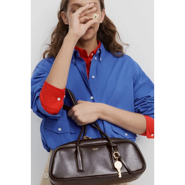 Oroton Louisa Shoulder Bag Crackle - Bags - Australian Luxury Leather Handbag at Coveti
