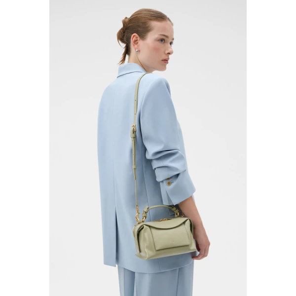 Oroton Mica Crackle Mini Bowler - Bags - Australian Luxury Leather Handbag at Coveti
