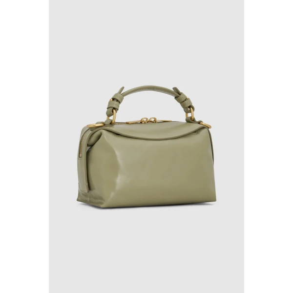 Oroton Mica Crackle Mini Bowler - Bags - Australian Luxury Leather Handbag at Coveti