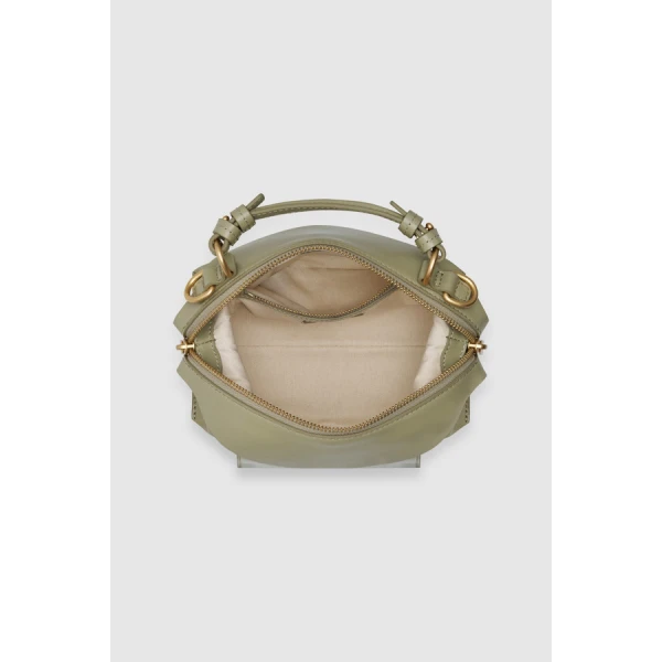 Oroton Mica Crackle Mini Bowler - Bags - Australian Luxury Leather Handbag at Coveti