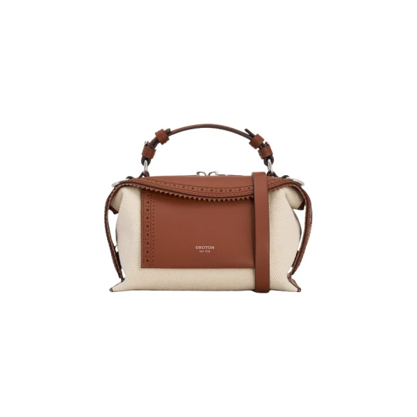Mica Mini Bowler Canvas Broguing