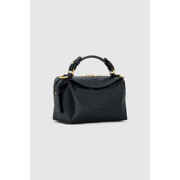 Oroton Mica Texture Mini Bowler - Bags - Australian Luxury Leather Handbag at Coveti