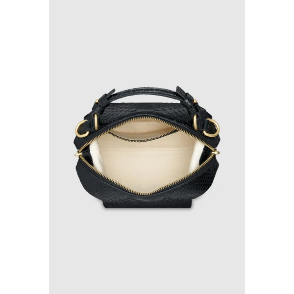 Oroton Mica Texture Mini Bowler - Bags - Australian Luxury Leather Handbag at Coveti