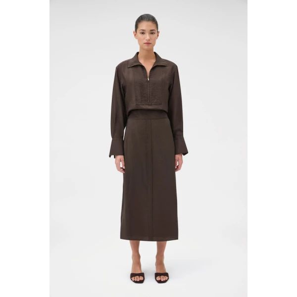 Oroton Midi Skirt - Oroton Skirts - Australian Heritage Luxury - Shop at Coveti