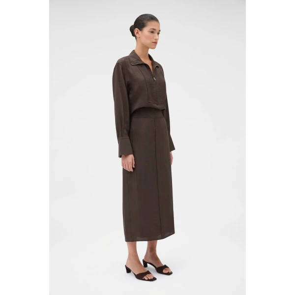 Oroton Midi Skirt - Oroton Skirts - Australian Heritage Luxury - Shop at Coveti