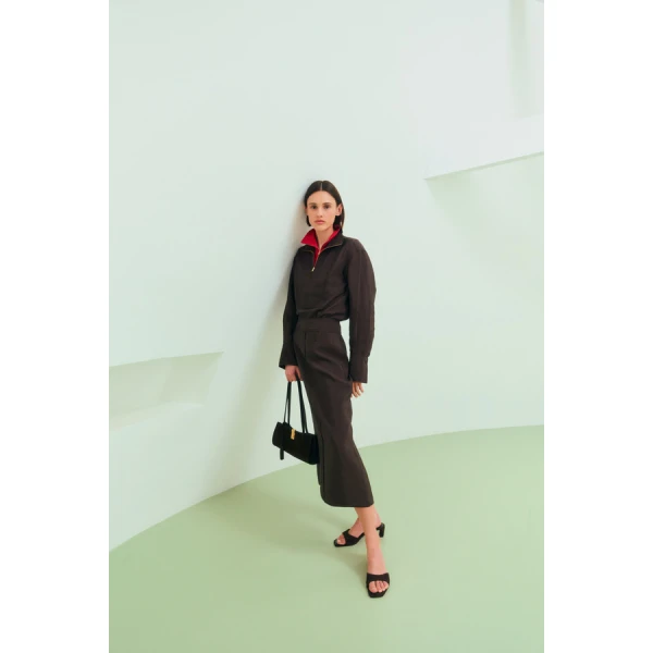 Oroton Midi Skirt - Oroton Skirts - Australian Heritage Luxury - Shop at Coveti