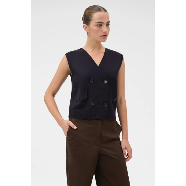 Oroton Milano Knit Vest - Oroton Tops - Australian Heritage Luxury - Shop at Coveti