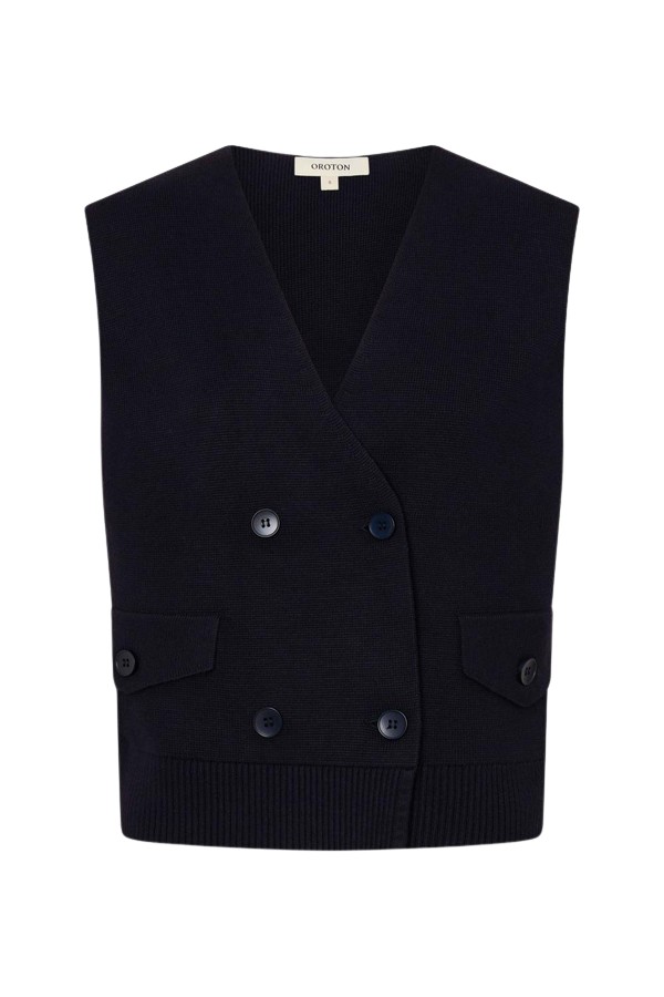 Oroton Milano Knit Vest - Oroton Tops - Australian Heritage Luxury - Shop at Coveti