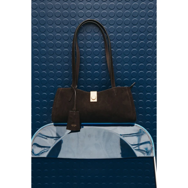 Oroton Mille Baguette Suede - Bags - Australian Luxury Leather Handbag at Coveti