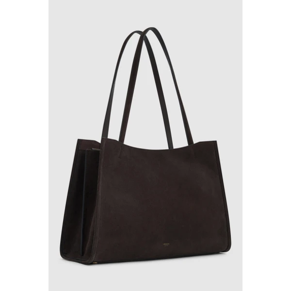 Oroton Mille Work Tote Suede - Bags - Australian Luxury Leather Handbag at Coveti