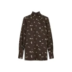 Oroton Mini Daisy Tie Neck Tunic - Oroton Tops - Australian Heritage Luxury - Shop at Coveti