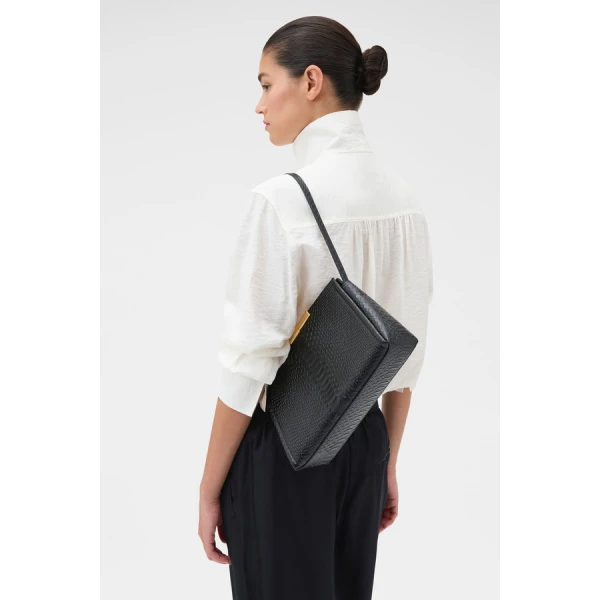 Oroton Miriam Textured Day Bag - Bags - Australian Luxury Leather Handbag at Coveti