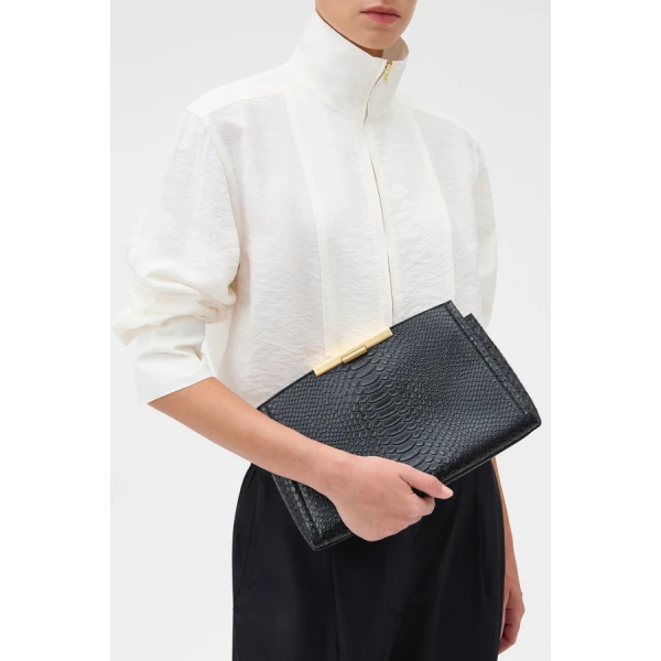 Oroton Miriam Textured Day Bag - Bags - Australian Luxury Leather Handbag at Coveti