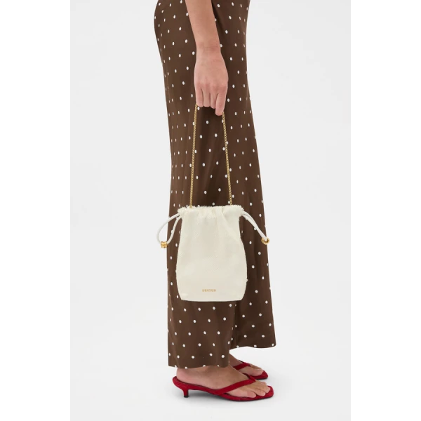 Oroton Nola Drawstring Pouch - Bags - Australian Luxury Leather Handbag at Coveti