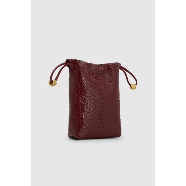 Oroton Nola Drawstring Pouch Texture - Bags - Australian Luxury Leather Handbag at Coveti