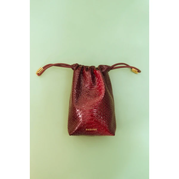 Oroton Nola Drawstring Pouch Texture - Bags - Australian Luxury Leather Handbag at Coveti