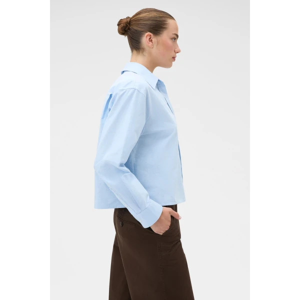 Oroton Oxford Cropped Shirt - Oroton Tops - Australian Heritage Luxury - Shop at Coveti