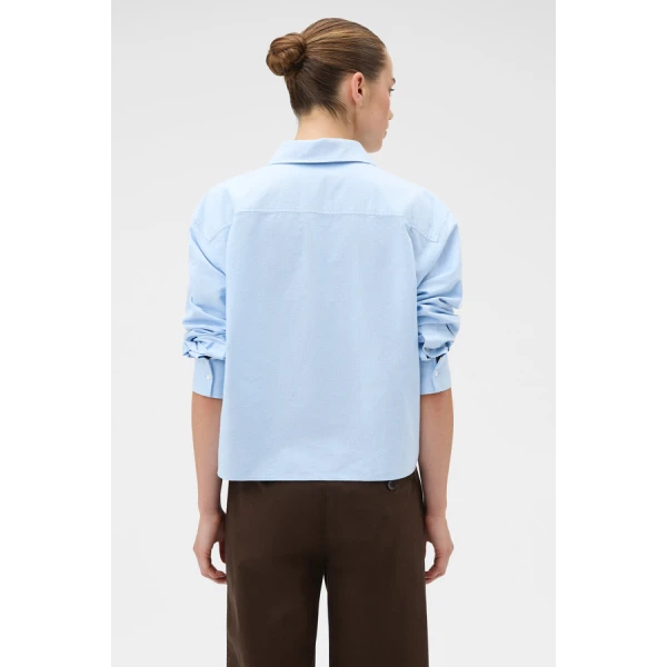 Oroton Oxford Cropped Shirt - Oroton Tops - Australian Heritage Luxury - Shop at Coveti