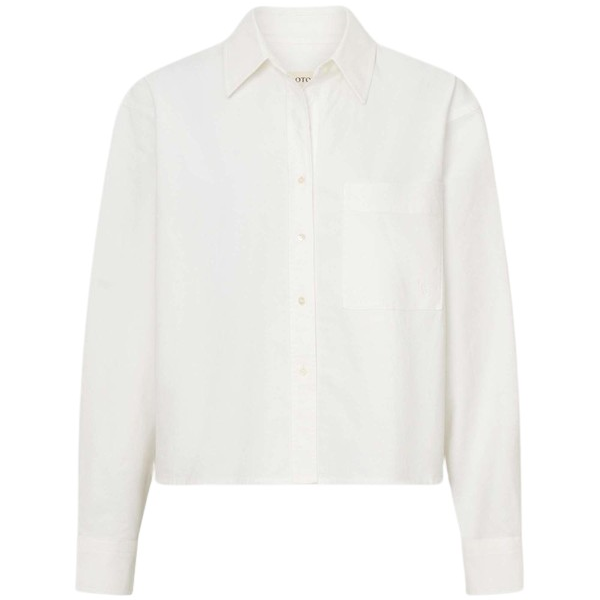 Oroton Oxford Cropped Shirt - Oroton Tops - Australian Heritage Luxury - Shop at Coveti