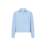 Oroton Oxford Cropped Shirt - Oroton Tops - Australian Heritage Luxury - Shop at Coveti