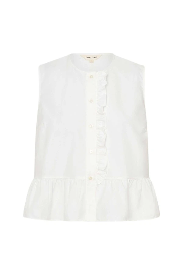 Oroton Oxford Peplum Top - Oroton Tops - Australian Heritage Luxury - Shop at Coveti
