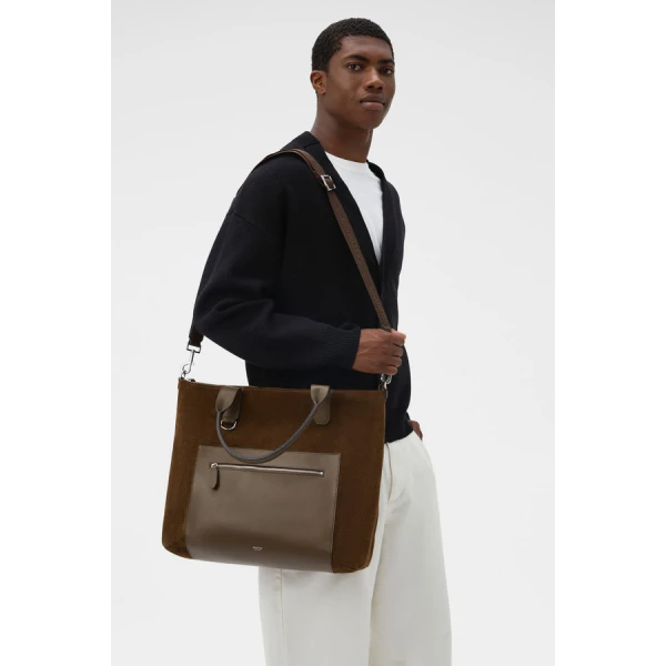 Oroton Paxton Suede Tote - Bags - Australian Luxury Leather Handbag at Coveti