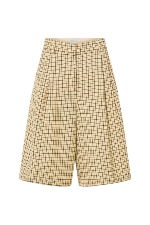Oroton Pleat Check Short - Oroton Shorts - Australian Heritage Luxury - Shop at Coveti