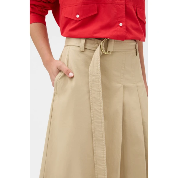 Oroton Pleat Detail Midi Skirt - Oroton Skirts - Australian Heritage Luxury - Shop at Coveti