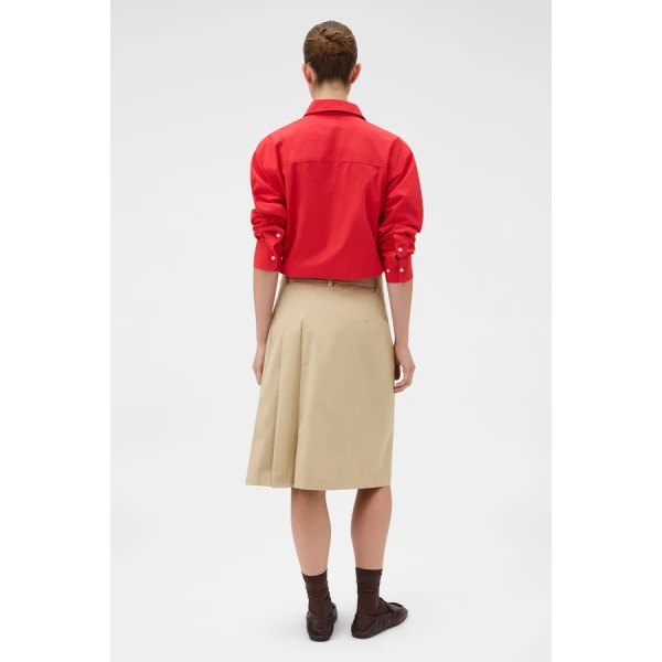 Oroton Pleat Detail Midi Skirt - Oroton Skirts - Australian Heritage Luxury - Shop at Coveti