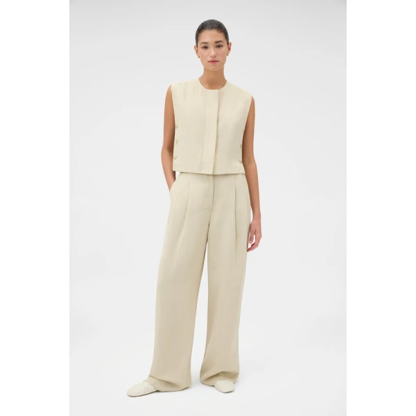 Oroton Pleat Detail Pant - Oroton Pants - Australian Heritage Luxury - Shop at Coveti