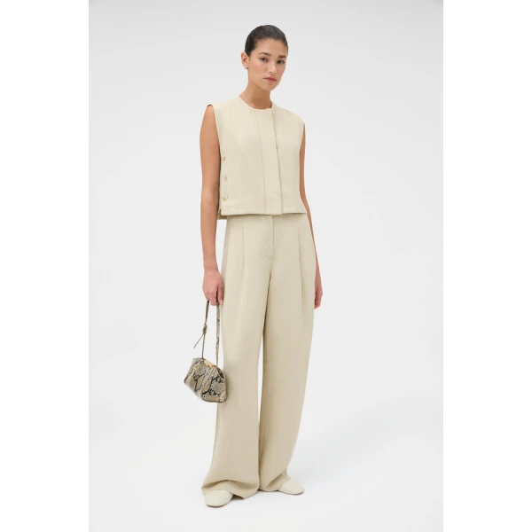 Oroton Pleat Detail Pant - Oroton Pants - Australian Heritage Luxury - Shop at Coveti