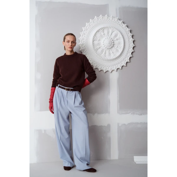 Oroton Pleat Detail Pant - Oroton Pants - Australian Heritage Luxury - Shop at Coveti