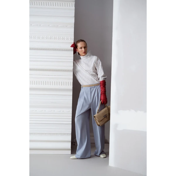 Oroton Pleat Detail Pant - Oroton Pants - Australian Heritage Luxury - Shop at Coveti