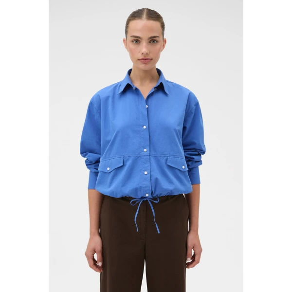 Oroton Poplin Drawstring Shirt - Oroton Tops - Australian Heritage Luxury - Shop at Coveti