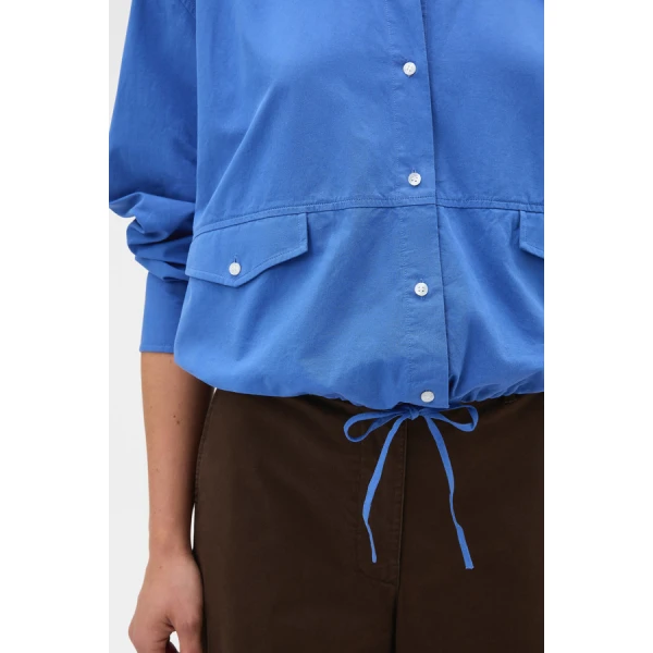 Oroton Poplin Drawstring Shirt - Oroton Tops - Australian Heritage Luxury - Shop at Coveti