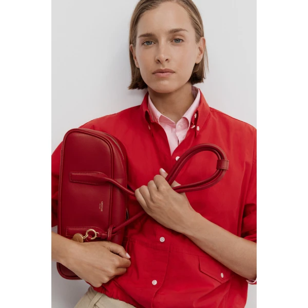 Oroton Poplin Drawstring Shirt - Oroton Tops - Australian Heritage Luxury - Shop at Coveti