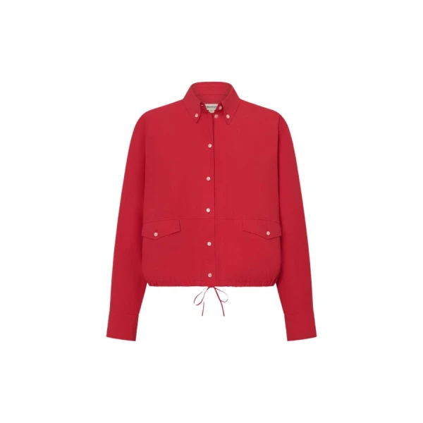 Oroton Poplin Drawstring Shirt - Oroton Tops - Australian Heritage Luxury - Shop at Coveti