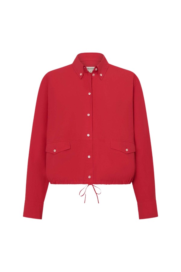 Oroton Poplin Drawstring Shirt - Oroton Tops - Australian Heritage Luxury - Shop at Coveti